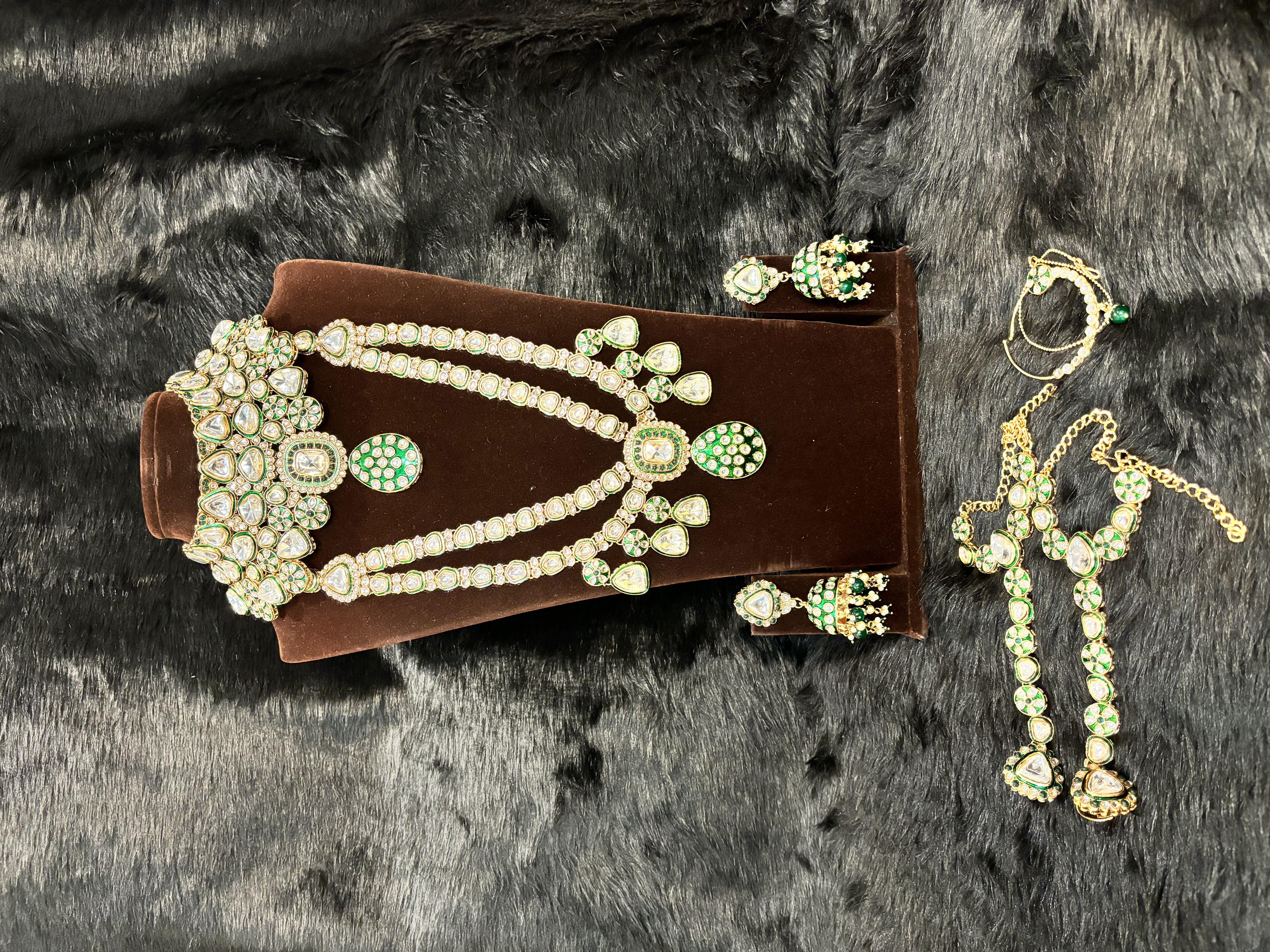 Manjari Emerald Tiered Necklace