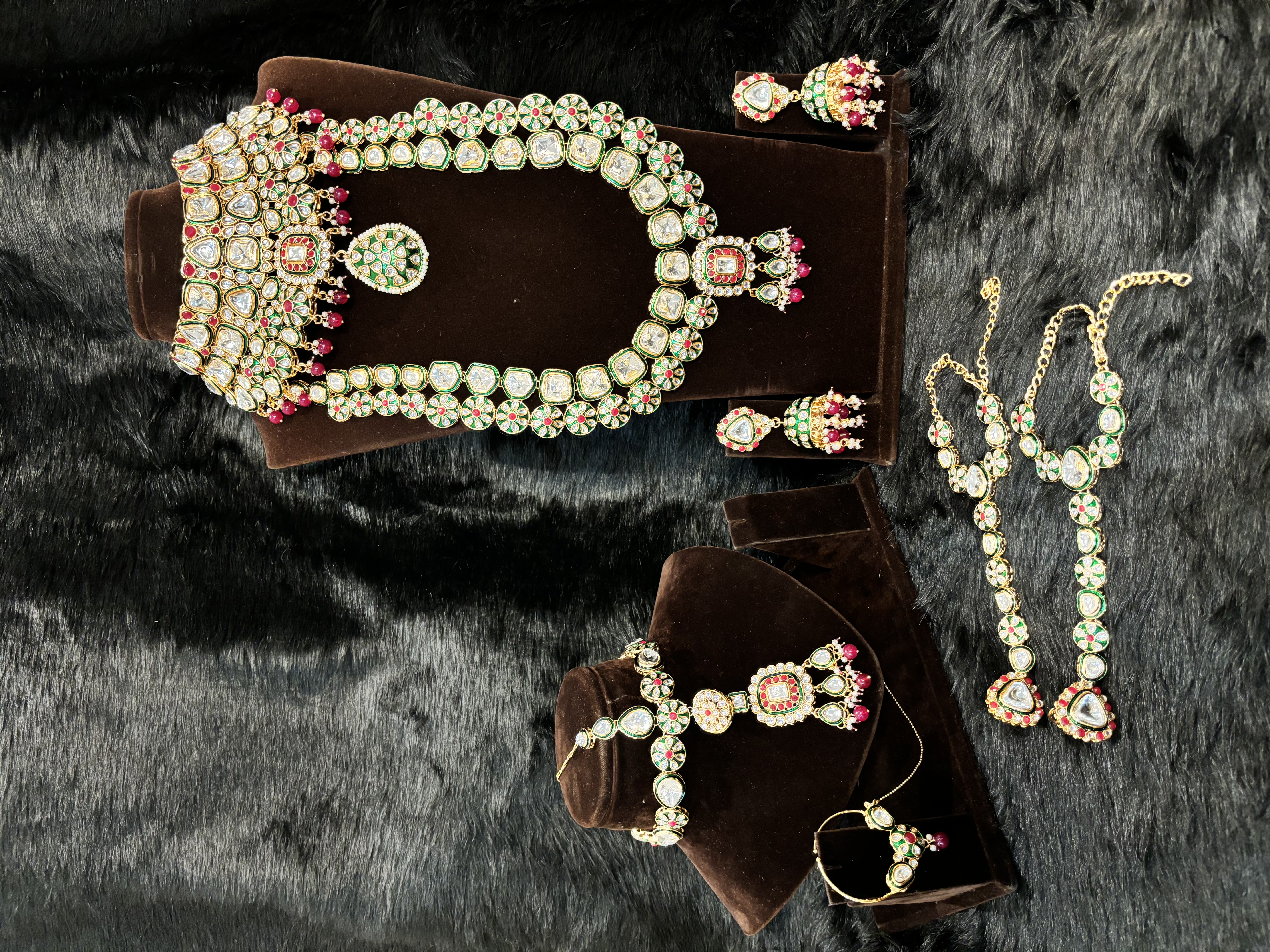 Rajwada Ruby Polki Set